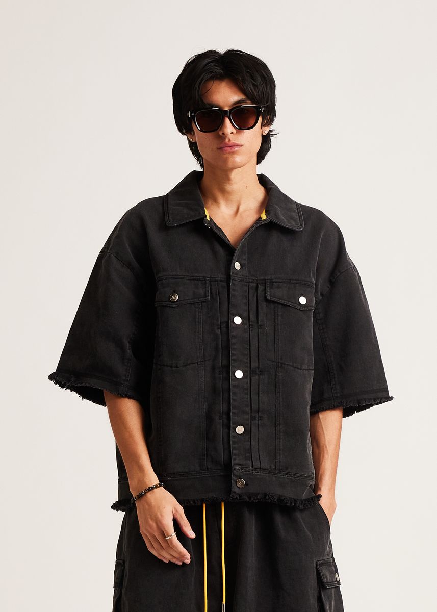 CANVAS SHORT SLEEVE TRUCKER JACKET DSM