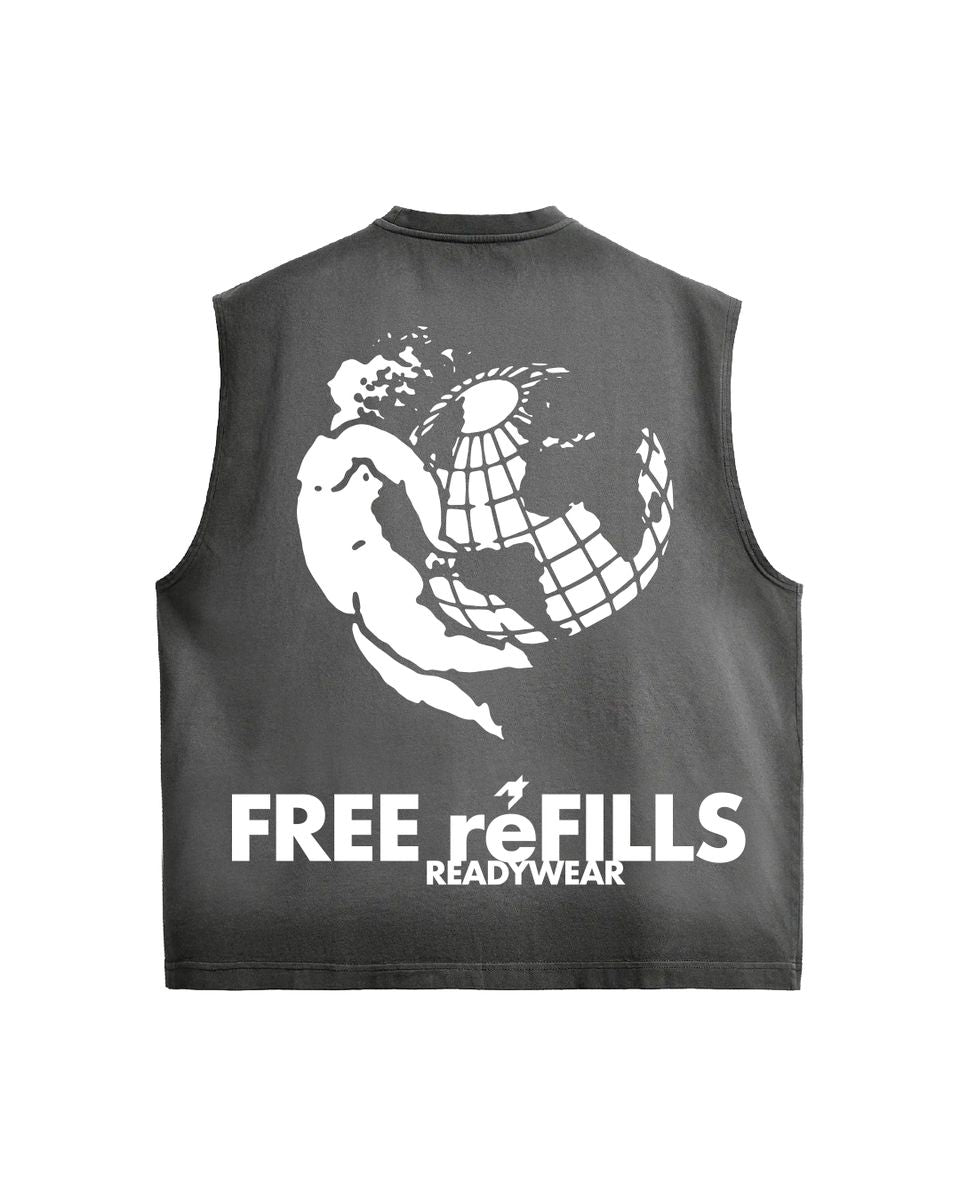 WORLDWIDE CUTOFF TEE FREE REFILLS