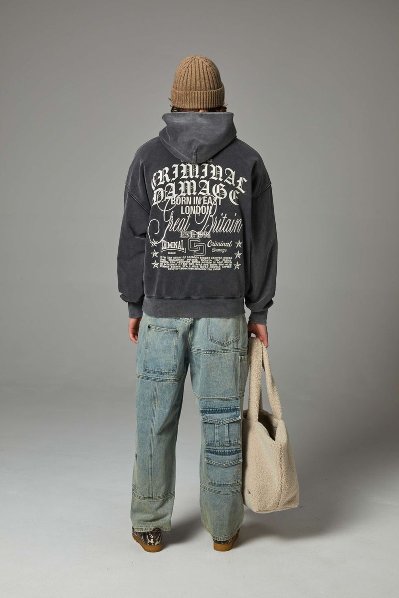 LOGO MANIA HOODIE CRIMINAL DAMAGE