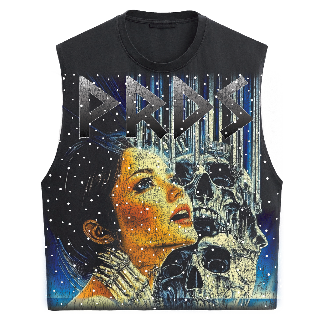 GALACTIC DOOM MUSCLE TEE LOST IN PARADISE