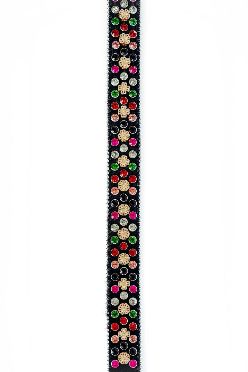 BLACK FUR KAMI BELT STOLEN ARTS