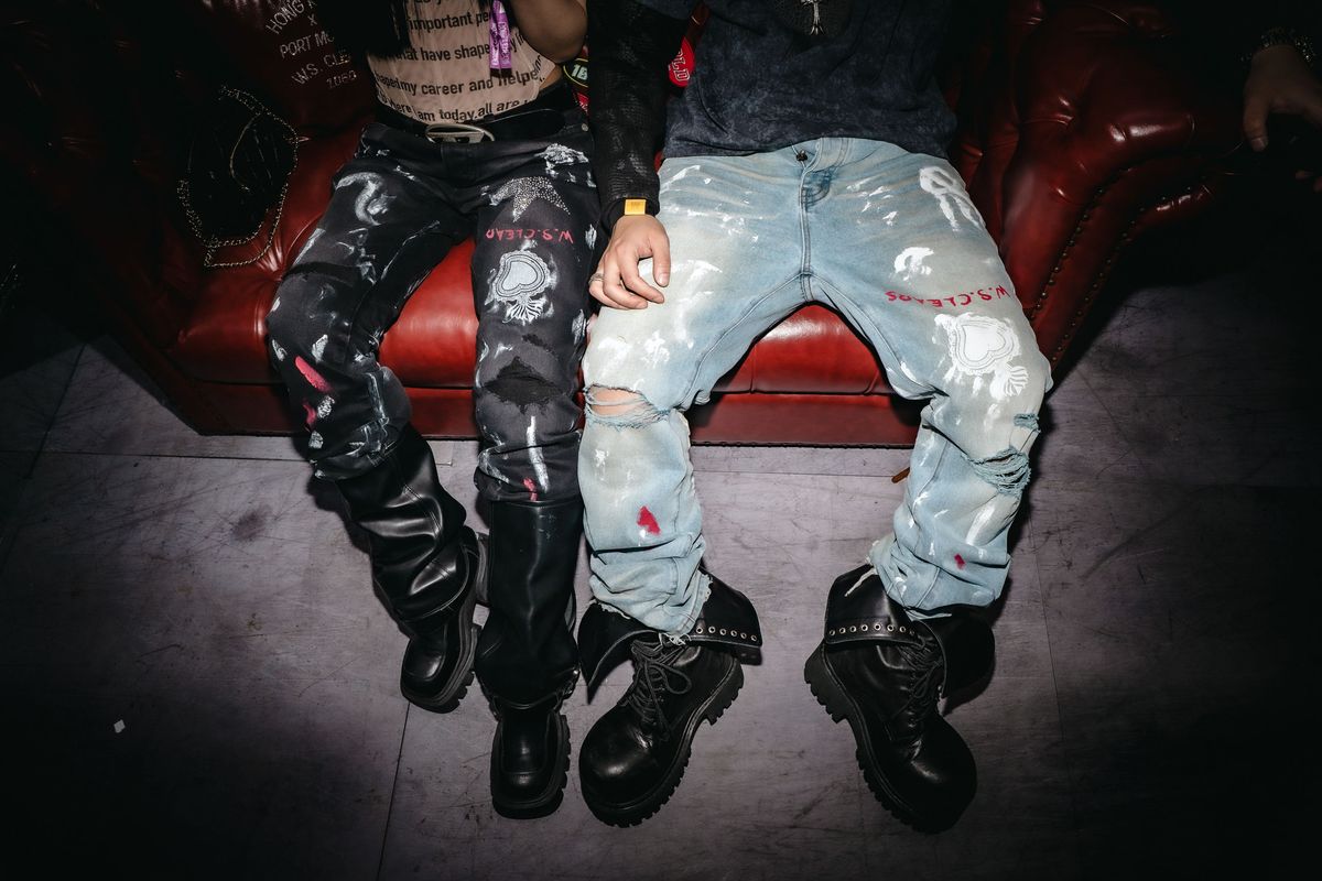 PAINTED DENIM WHEN SMOKE CLEARS