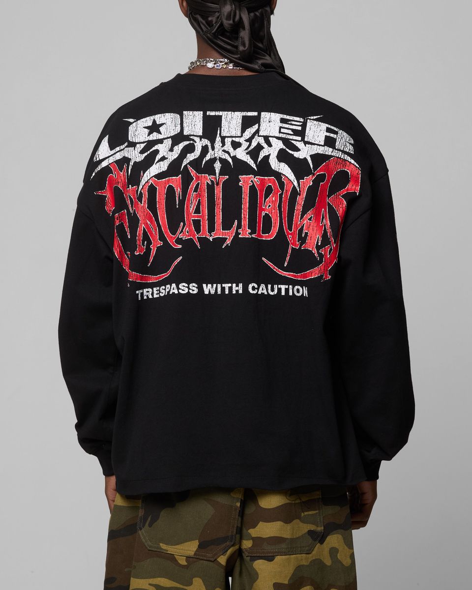 TRESPASS LONG SLEEVE TEE LOITER