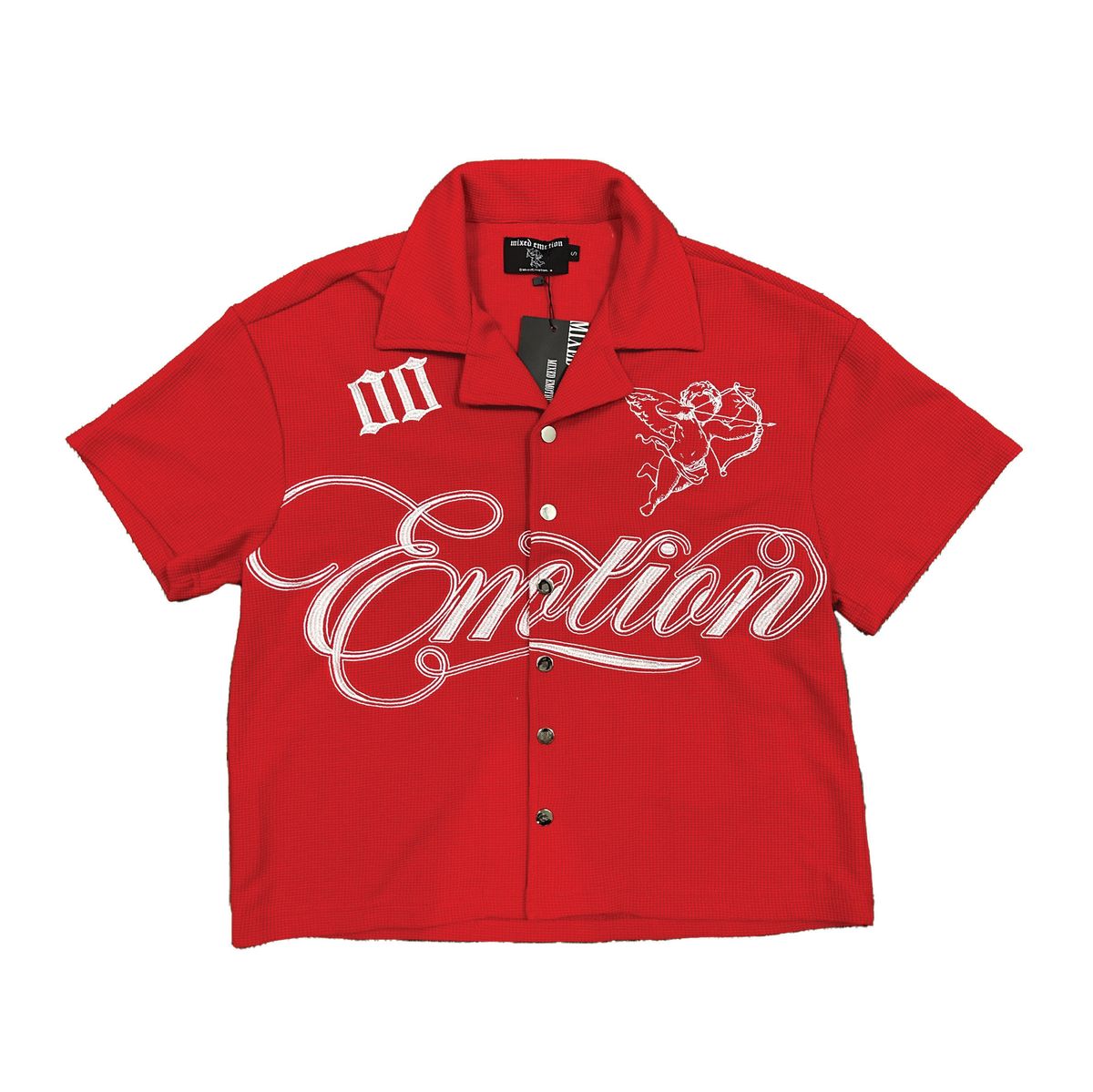 SIGNATURE BUTTON UP MIXED EMOTION