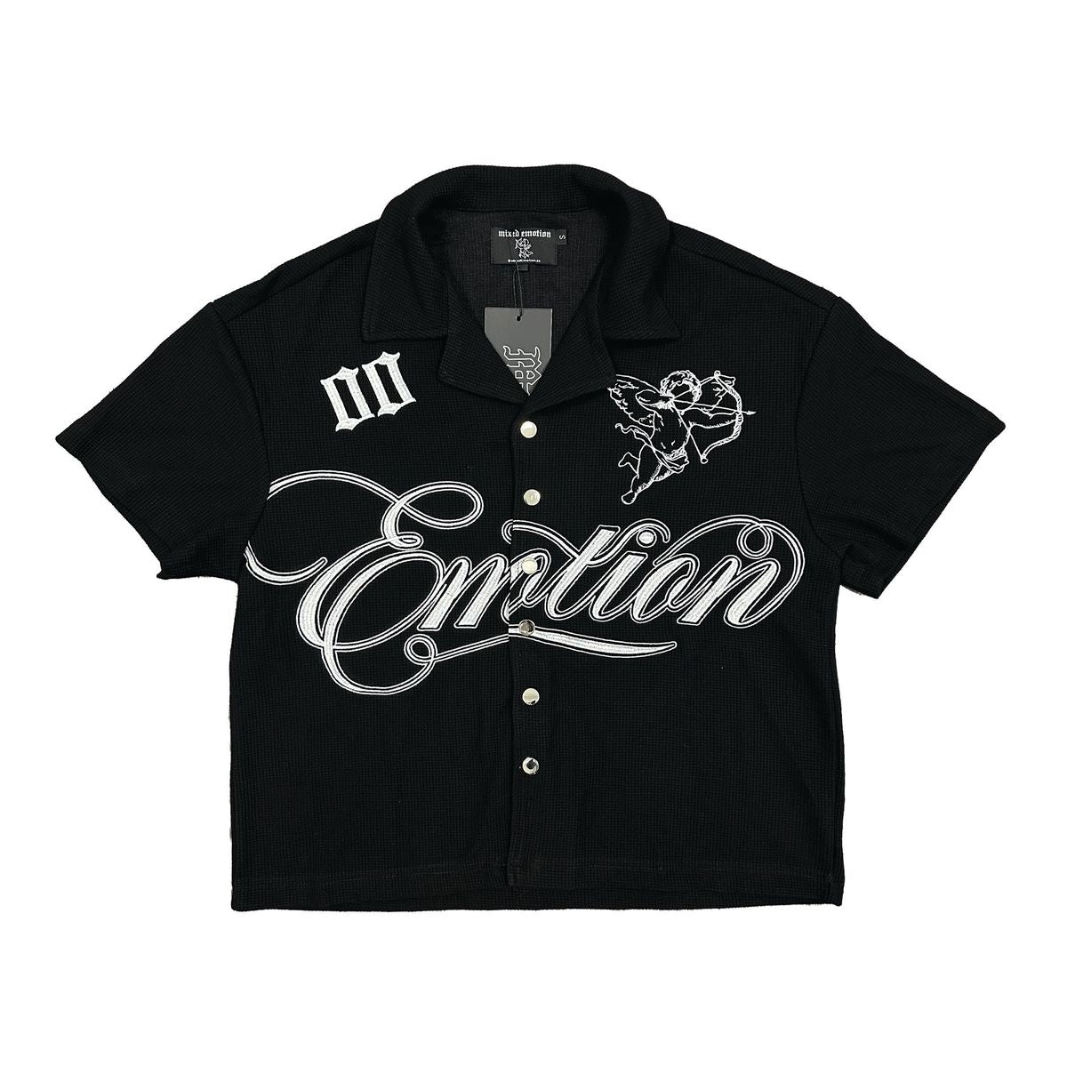 SIGNATURE BUTTON UP MIXED EMOTION