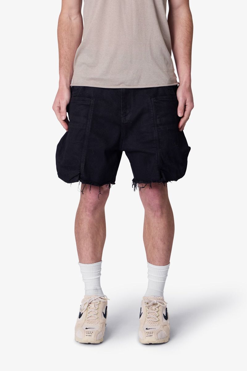 ROUGHED POCKET CARGO SHORT MNML