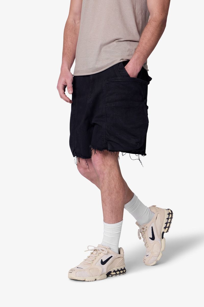 ROUGHED POCKET CARGO SHORT MNML