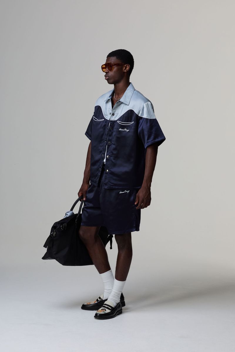 WESTERN SATIN SHORT CRIMINAL DAMAGE