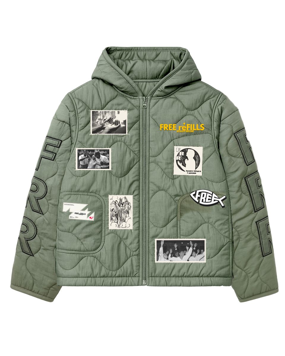 NYLON QUILTED ZIP JACKET FREE REFILLS