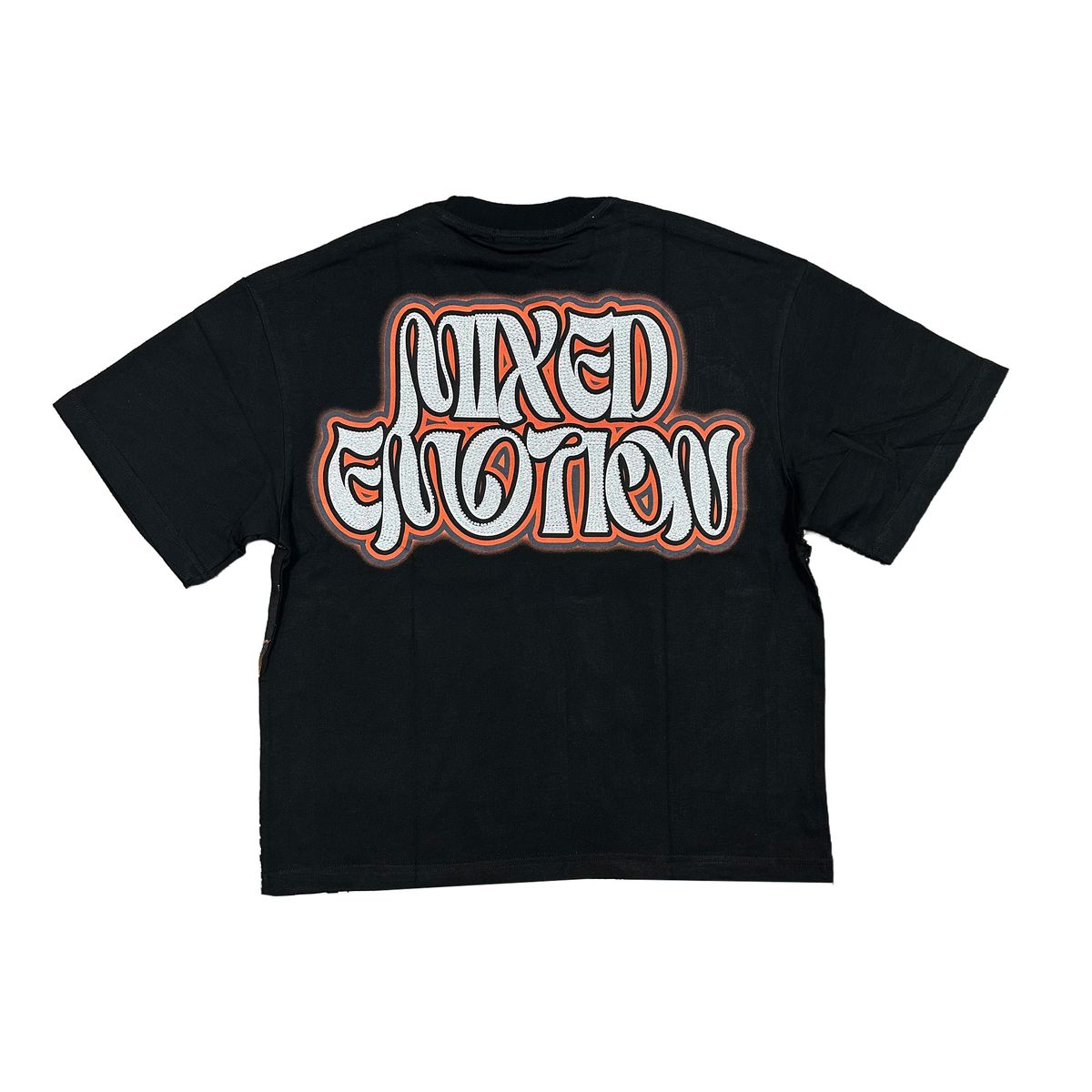 TWIN RHINESTONE TEE MIXED EMOTION