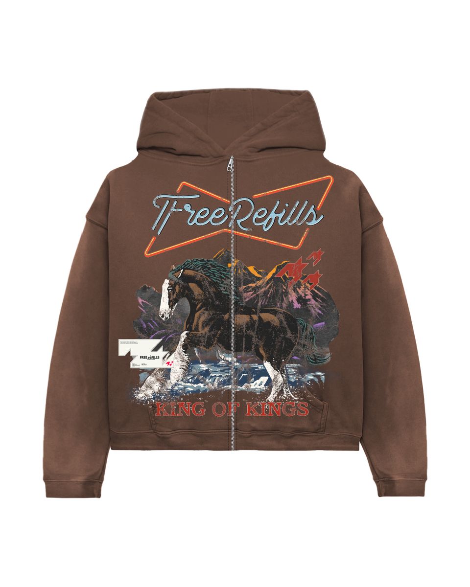 KINGS ZIP UP HOODIE FREE REFILLS