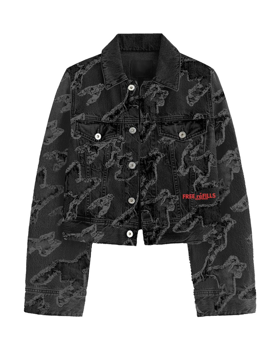 CHECKS DISTRESSED JACKET FREE REFILLS