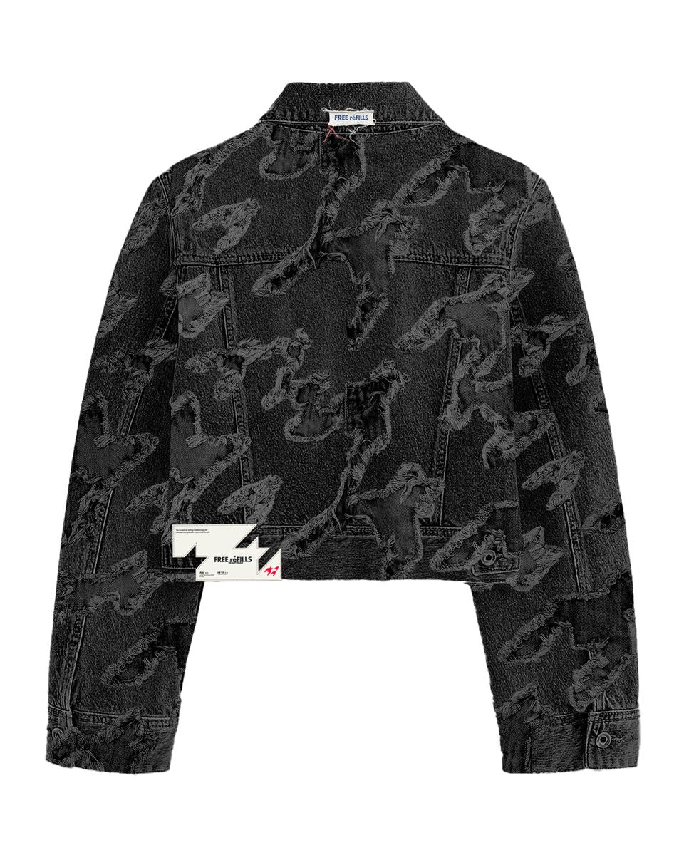 CHECKS DISTRESSED JACKET FREE REFILLS