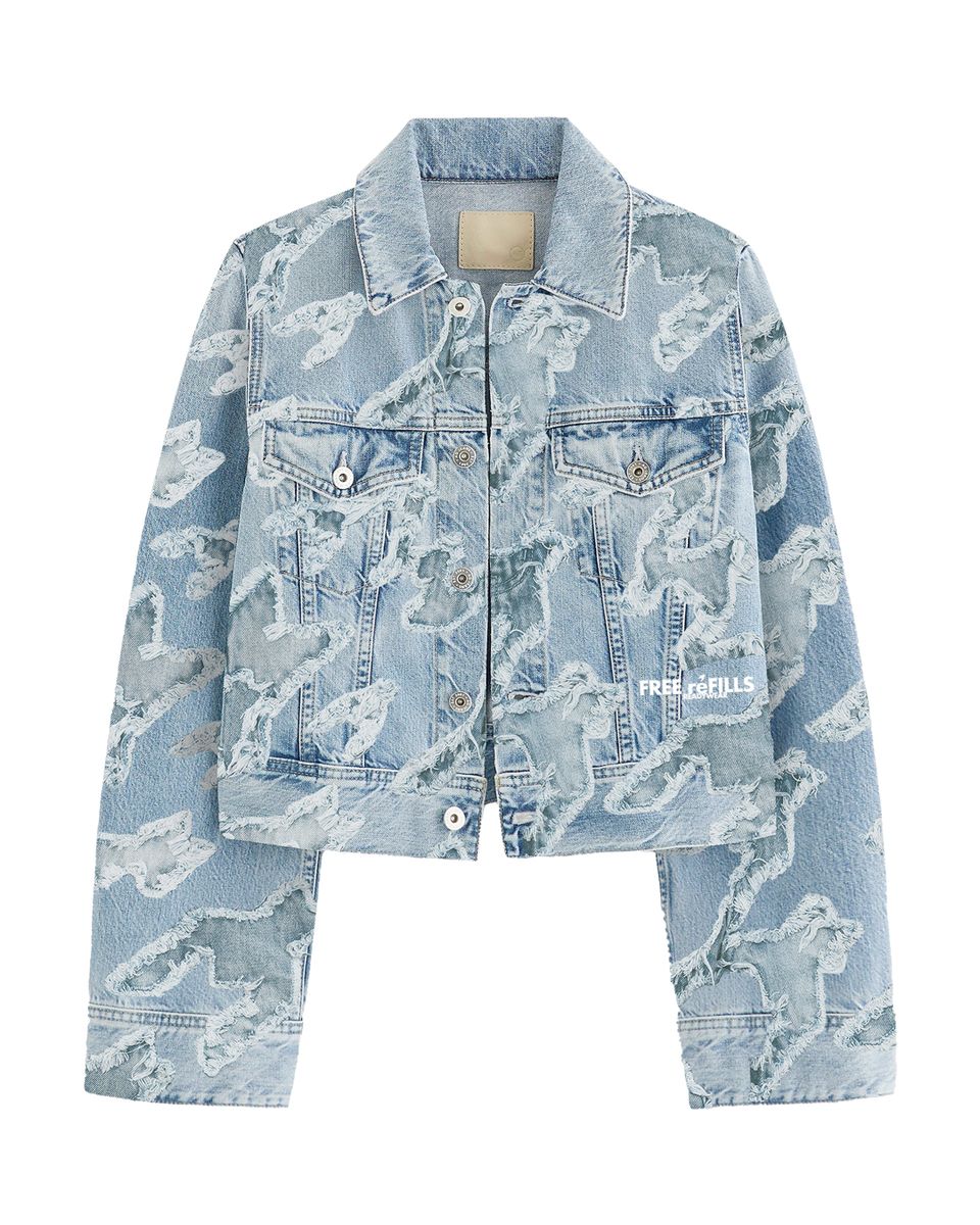 CHECKS DISTRESSED JACKET FREE REFILLS