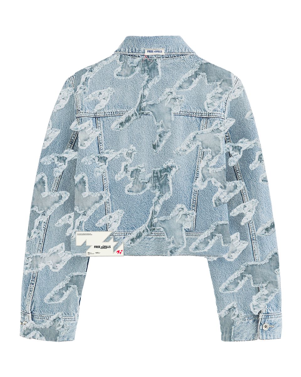 CHECKS DISTRESSED JACKET FREE REFILLS