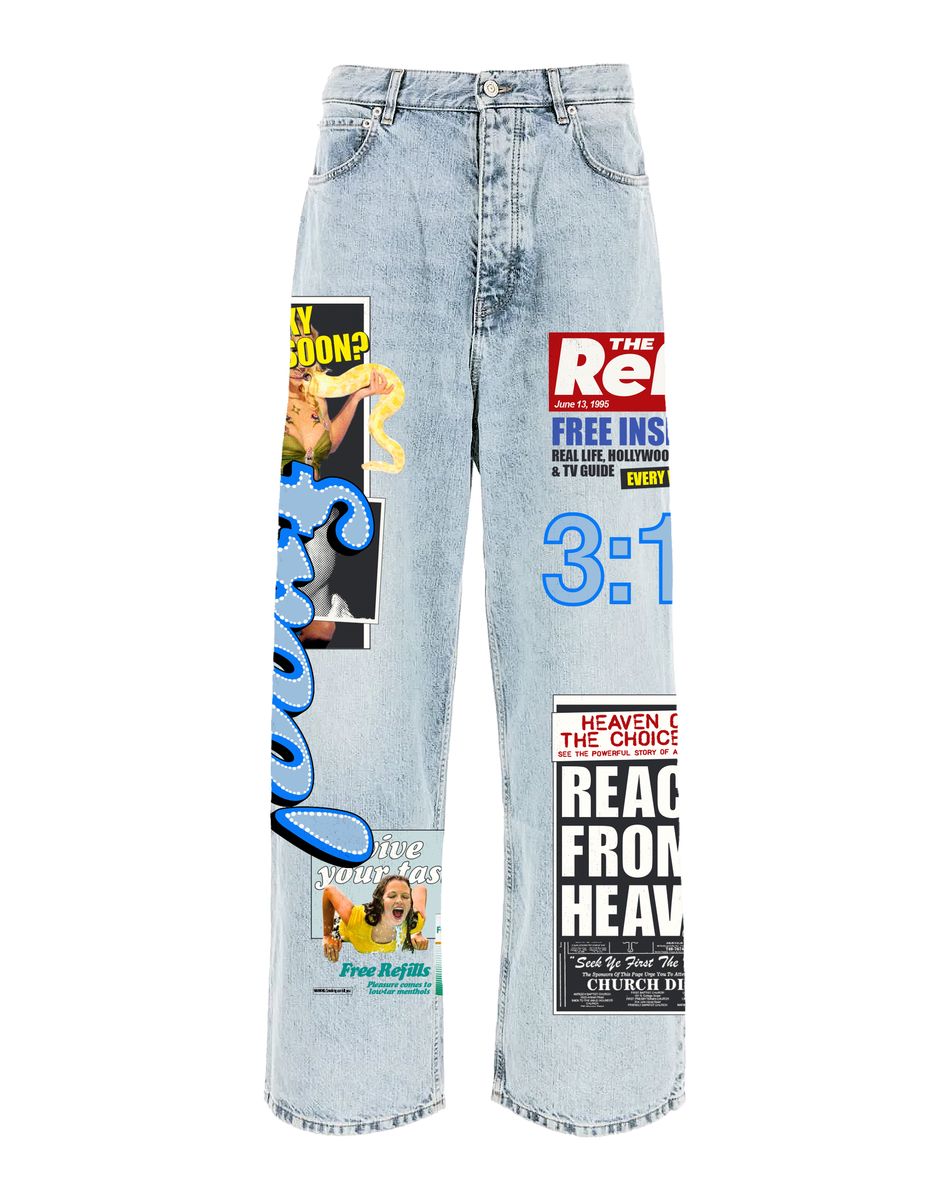 TABLOID DENIM FREE REFILLS