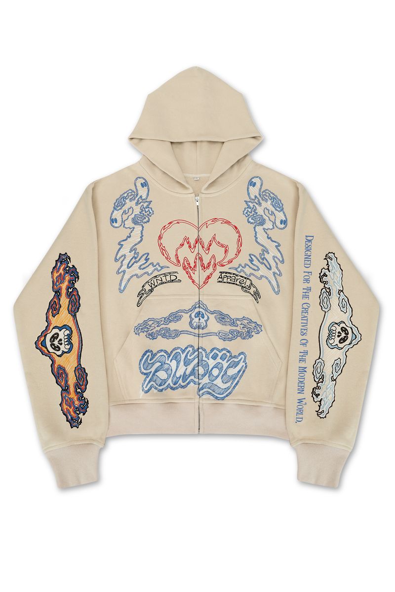 SKETCH ZIP HOODIE WNTD APPAREL
