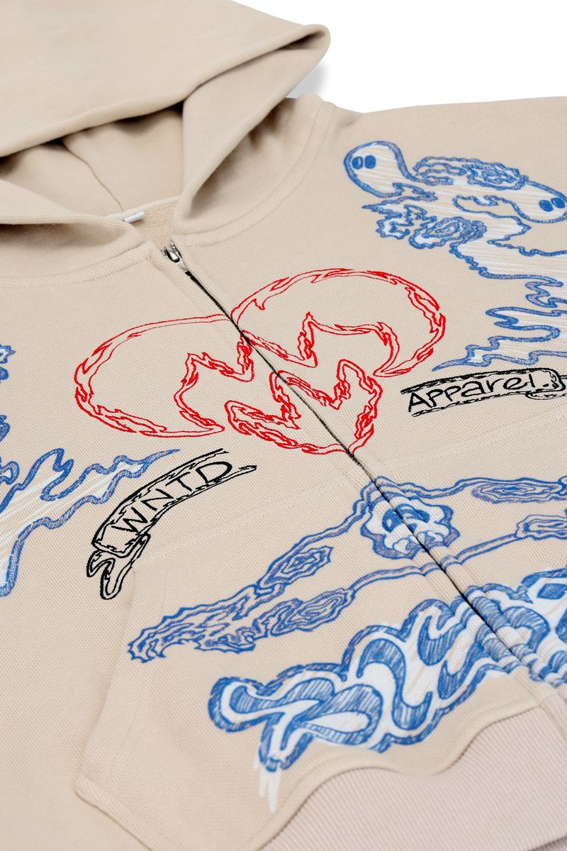 SKETCH ZIP HOODIE WNTD APPAREL