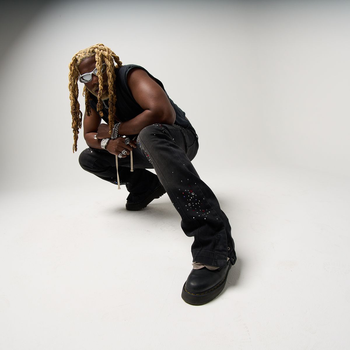 GUIDANCE BLACK DENIM DUAA