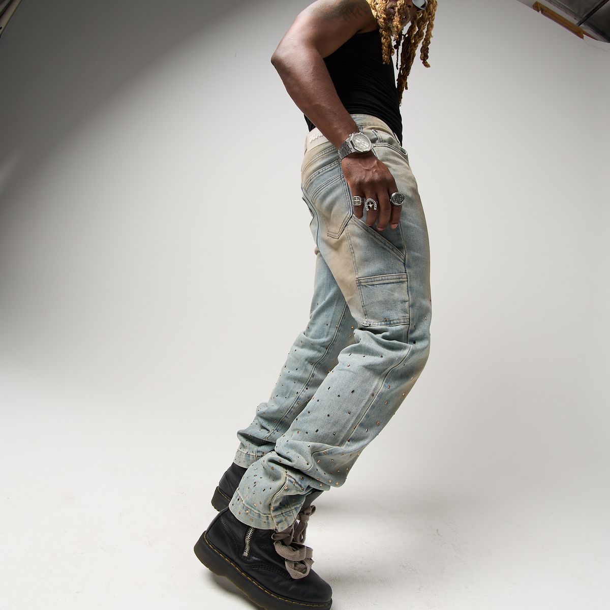 FAVORED BLUE DENIM DUAA