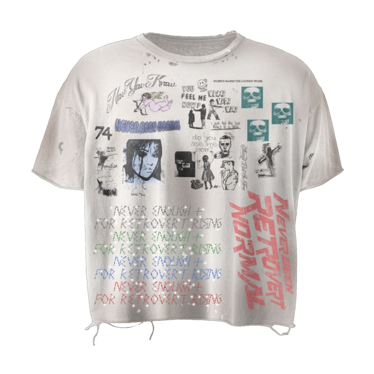 NEVER ENOUGH RHINESTONE TEE RETROVERT