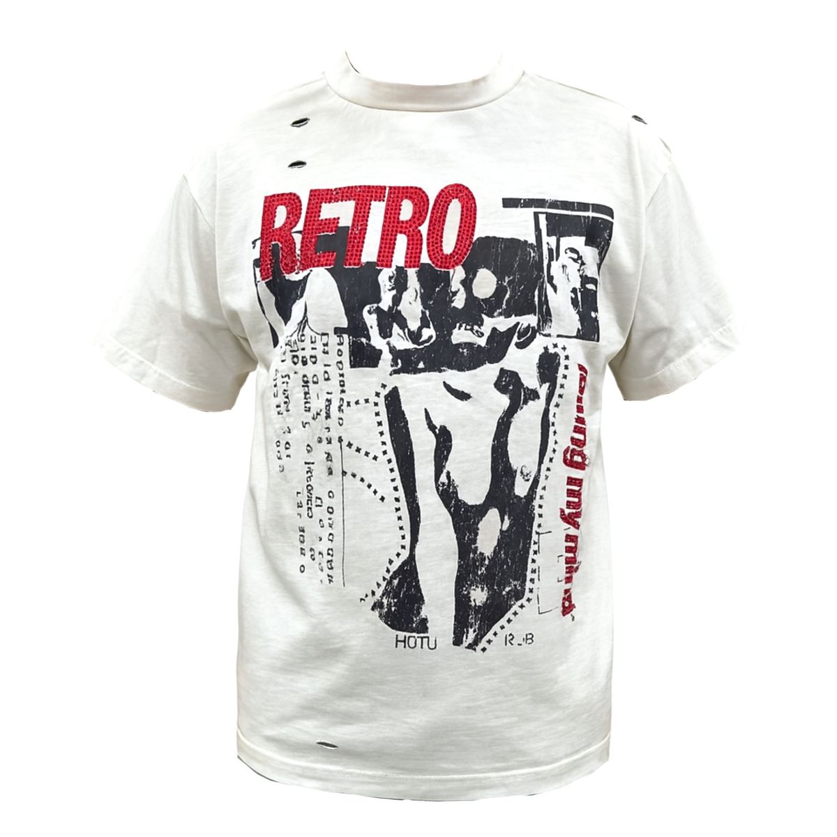 BONE CRUSHER RHINESTONE TEE RETROVERT