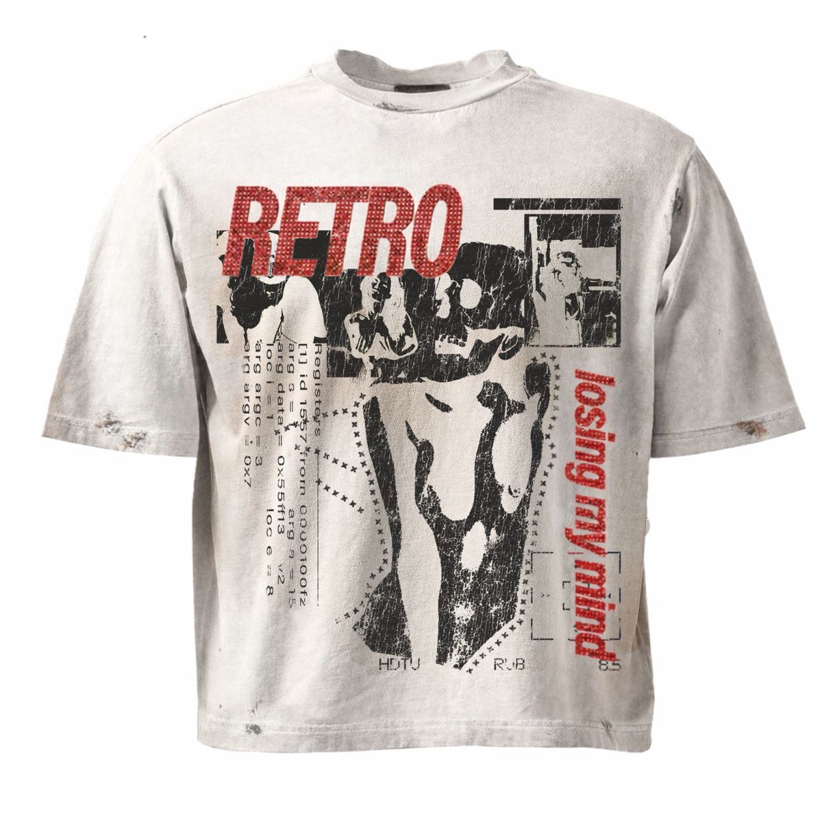 BONE CRUSHER RHINESTONE TEE RETROVERT