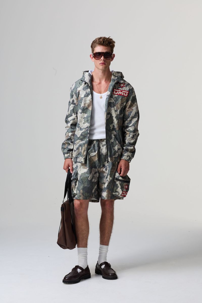 CAMO NYLON JACKET CRIMINAL DAMAGE