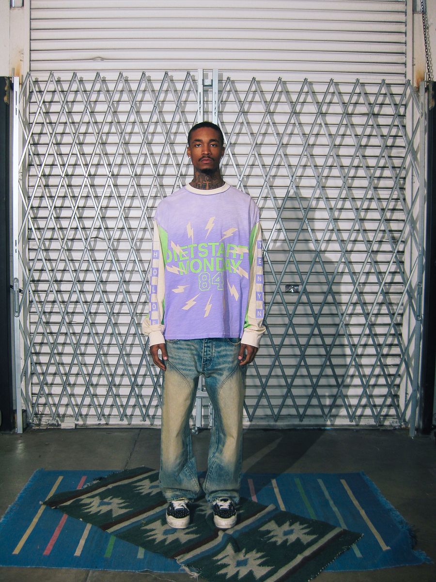 BOLT PANEL LONG SLEEVE TEE D.S.M