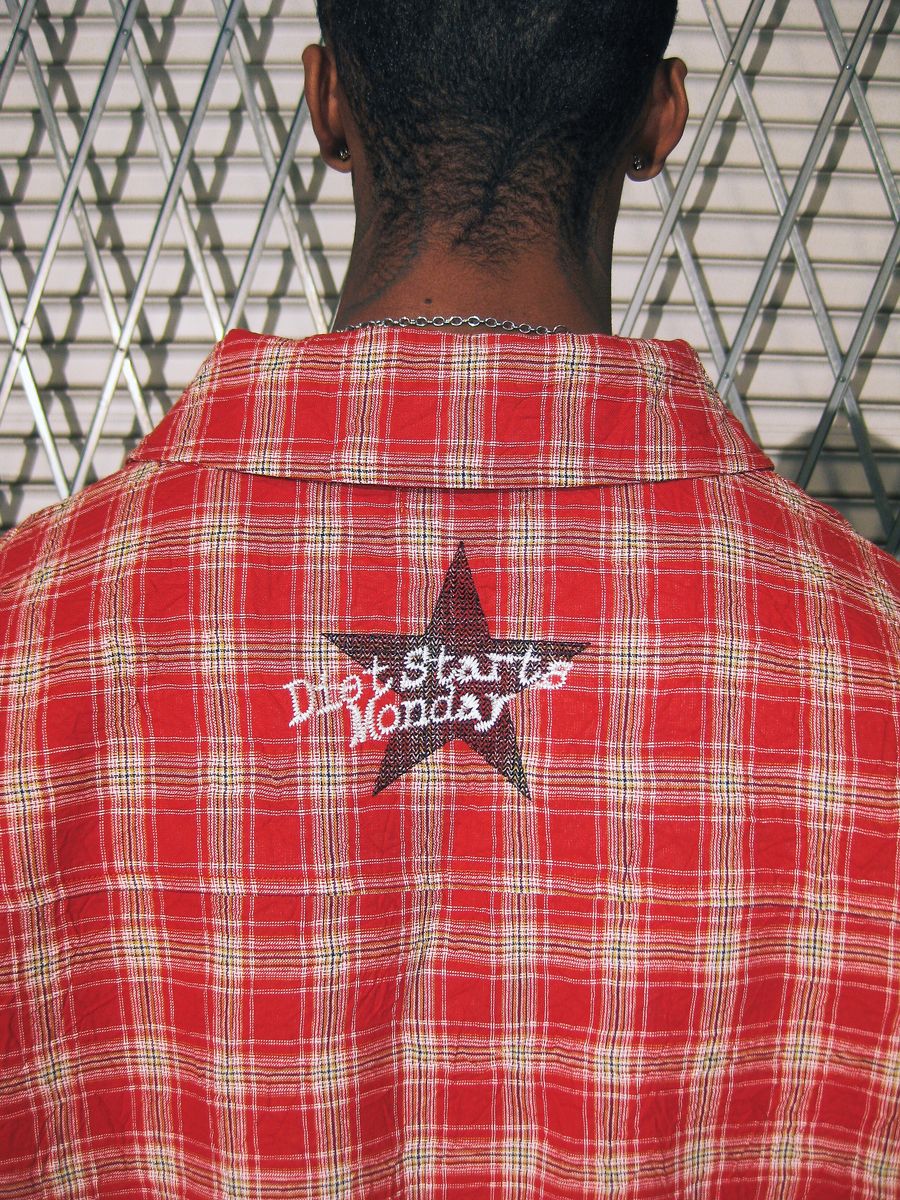 CRINKLED FLANNEL SHIRT D.S.M