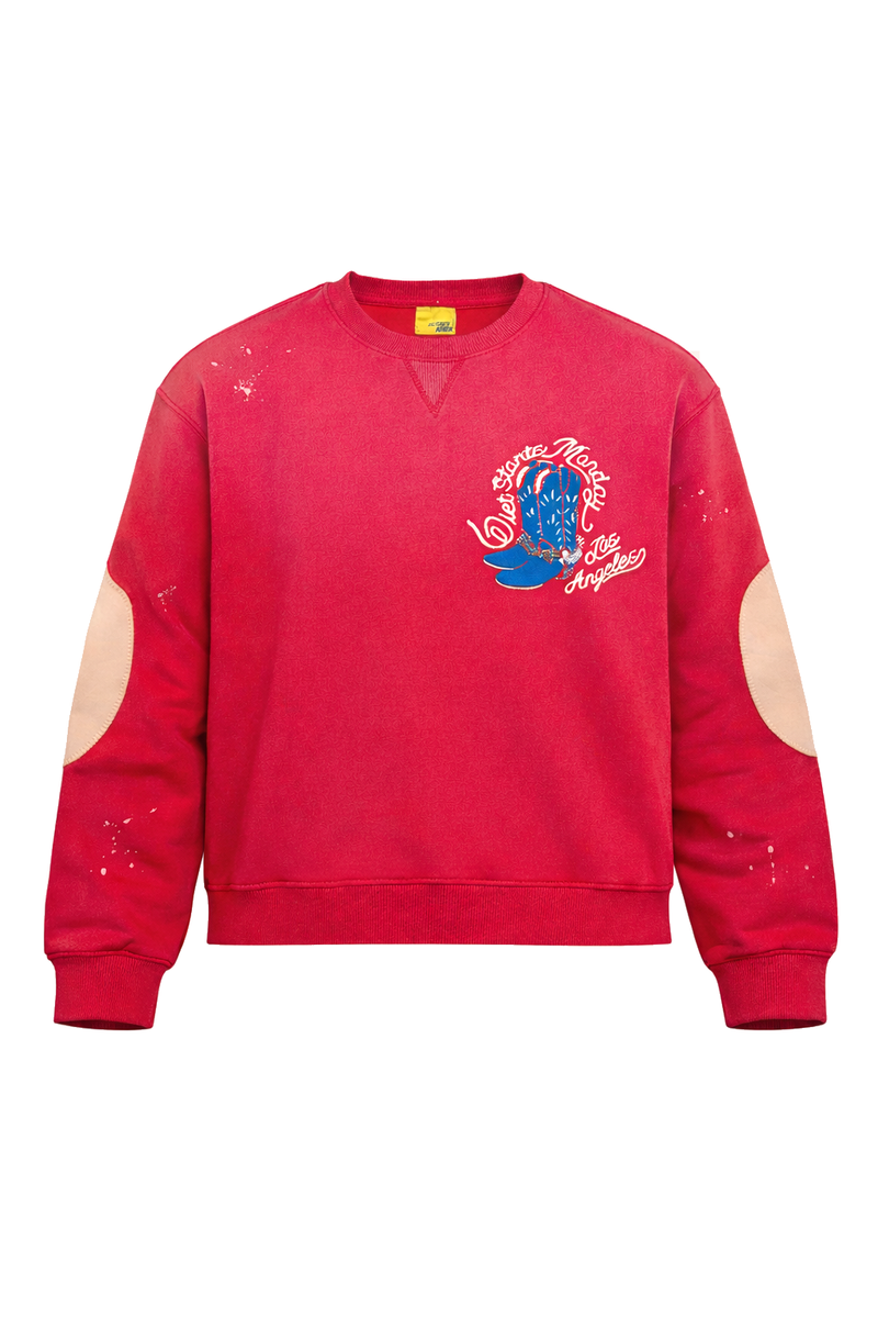 BEADED COWBOY CREWNECK D.S.M