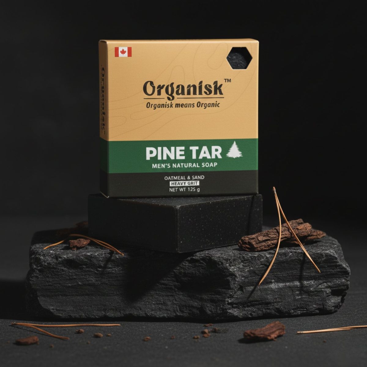 ALL NATURAL MENS BAR SAOP: PINE TAR - ORGANISK