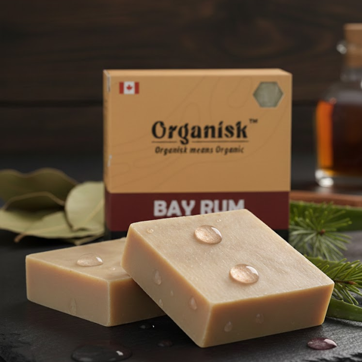ALL NATURAL MENS BAR SOAP: BAY RUM - ORGANISK