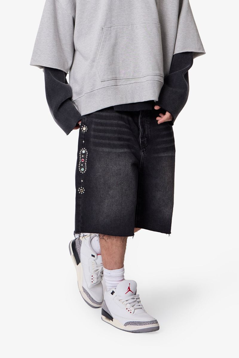 BAGGY MOJAVE DENIM SHORTS MNML