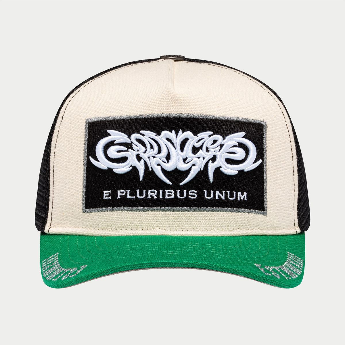 E PLURIBUS TRUCKER HAT GODSPEED