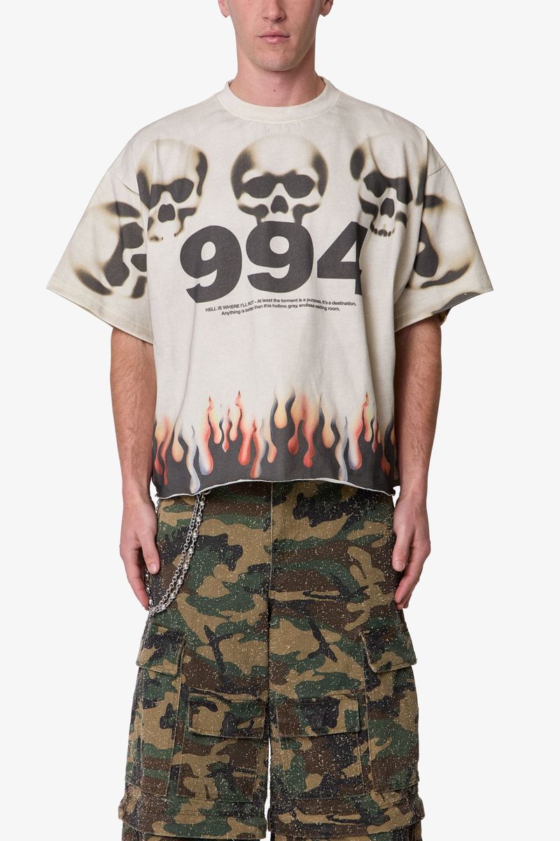 FLAME SKULL TEE MNML