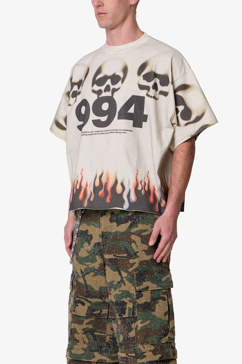 FLAME SKULL TEE MNML