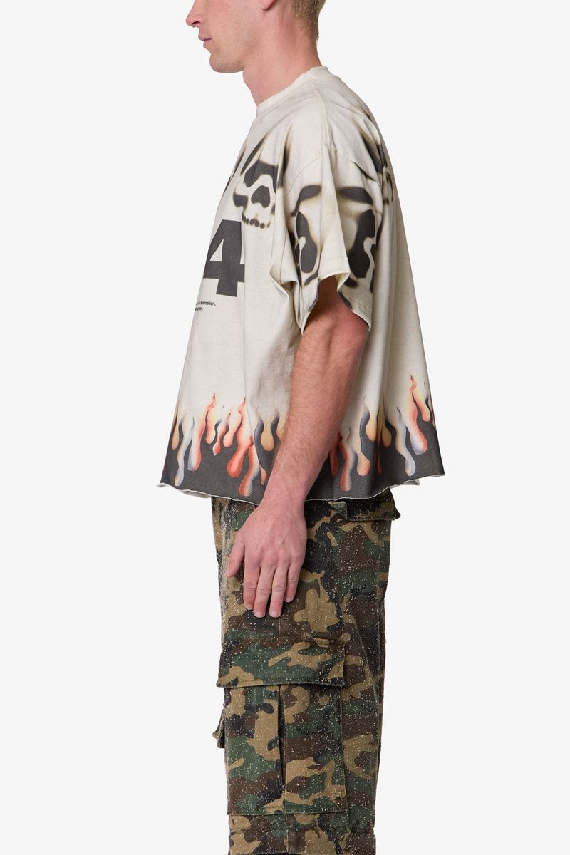 FLAME SKULL TEE MNML