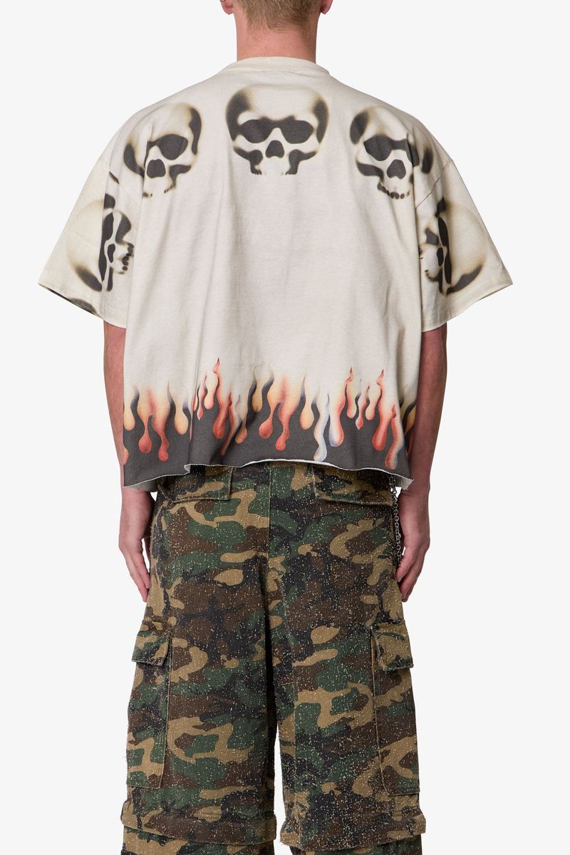 FLAME SKULL TEE MNML