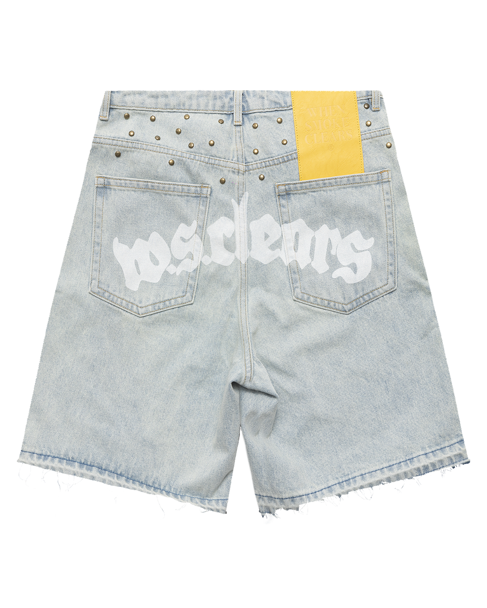 HALF STAR DENIM SHORTS W.S.C