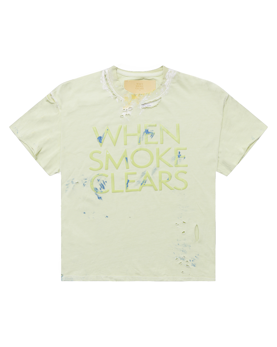 PAINT THRASHED TEE W.S.C