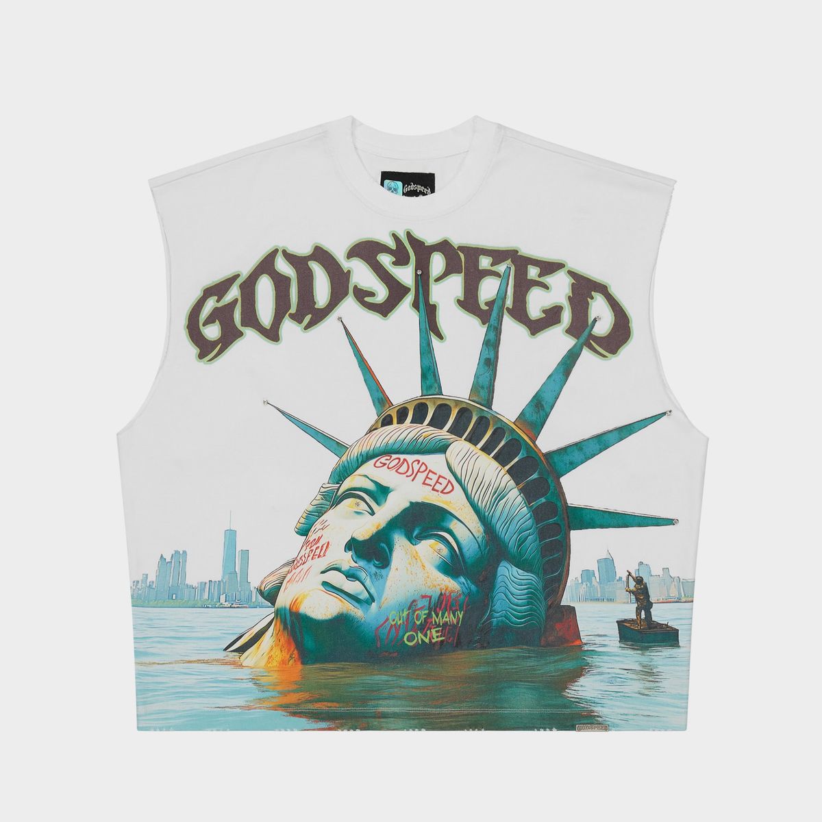 SUNKEN LIBERTY SLEEVELESS TEE GODSPEED