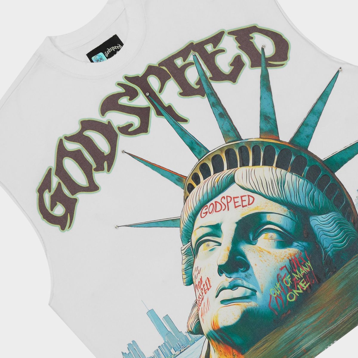 SUNKEN LIBERTY SLEEVELESS TEE GODSPEED