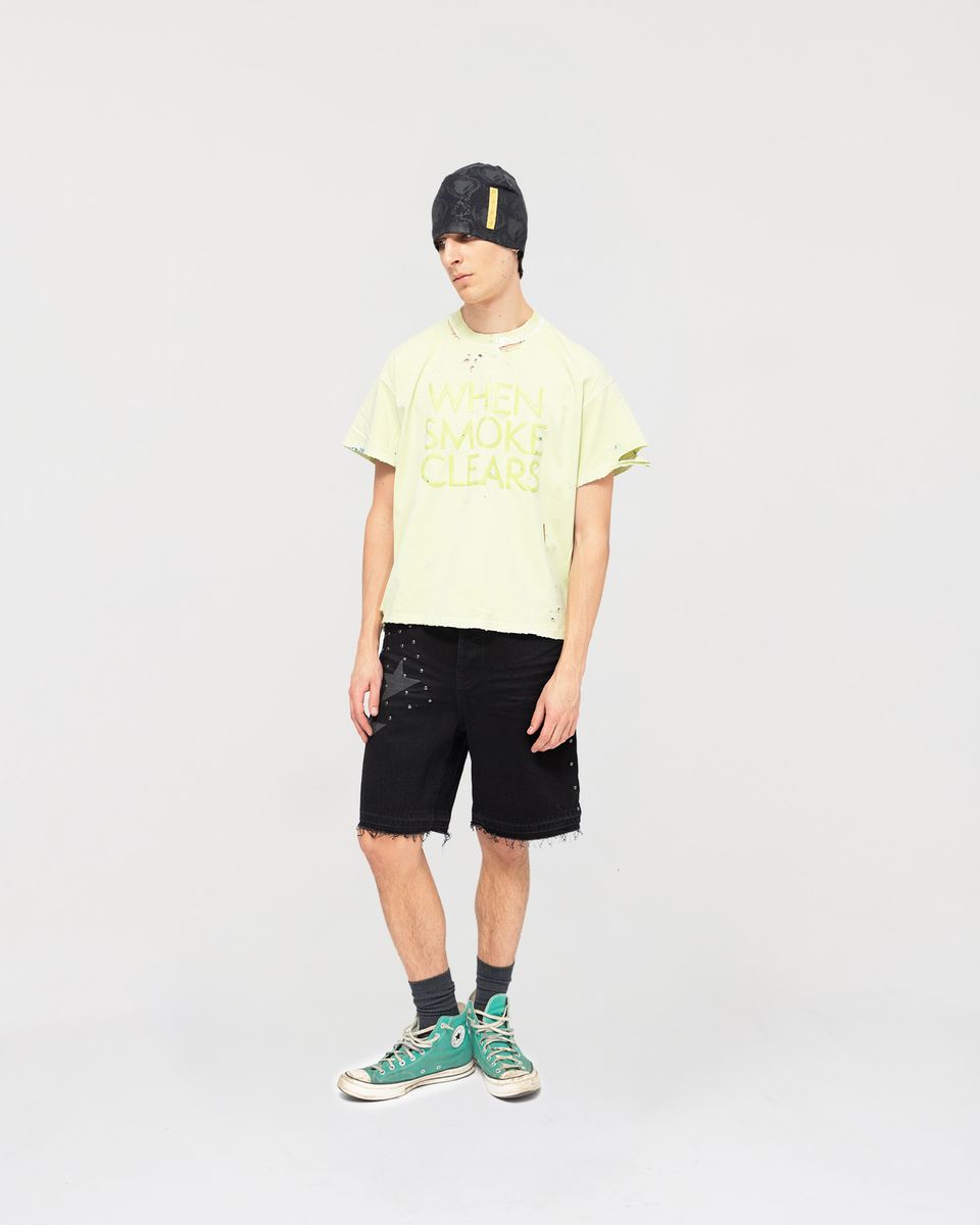 PAINT THRASHED TEE W.S.C
