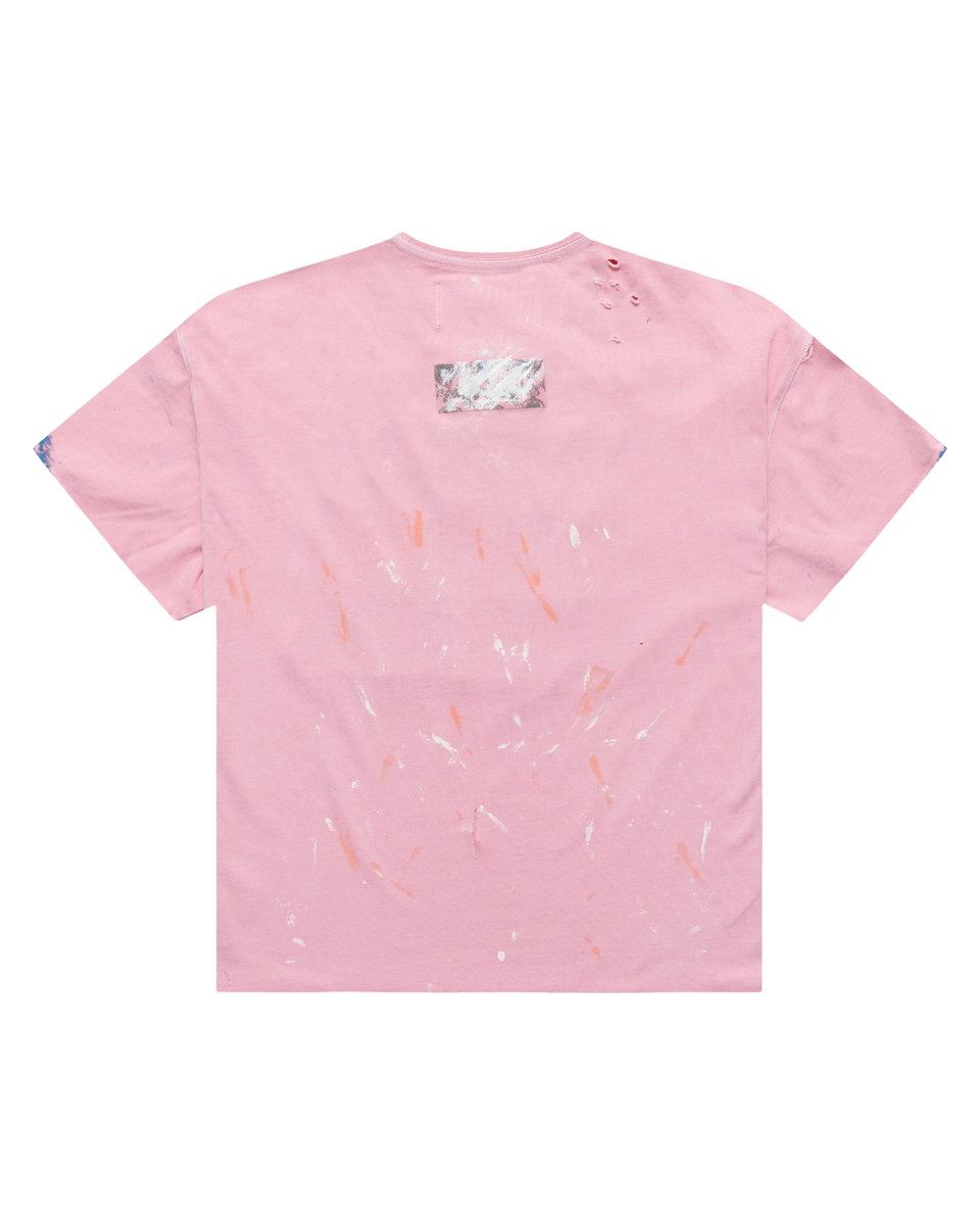 PAINT THRASHED TEE W.S.C