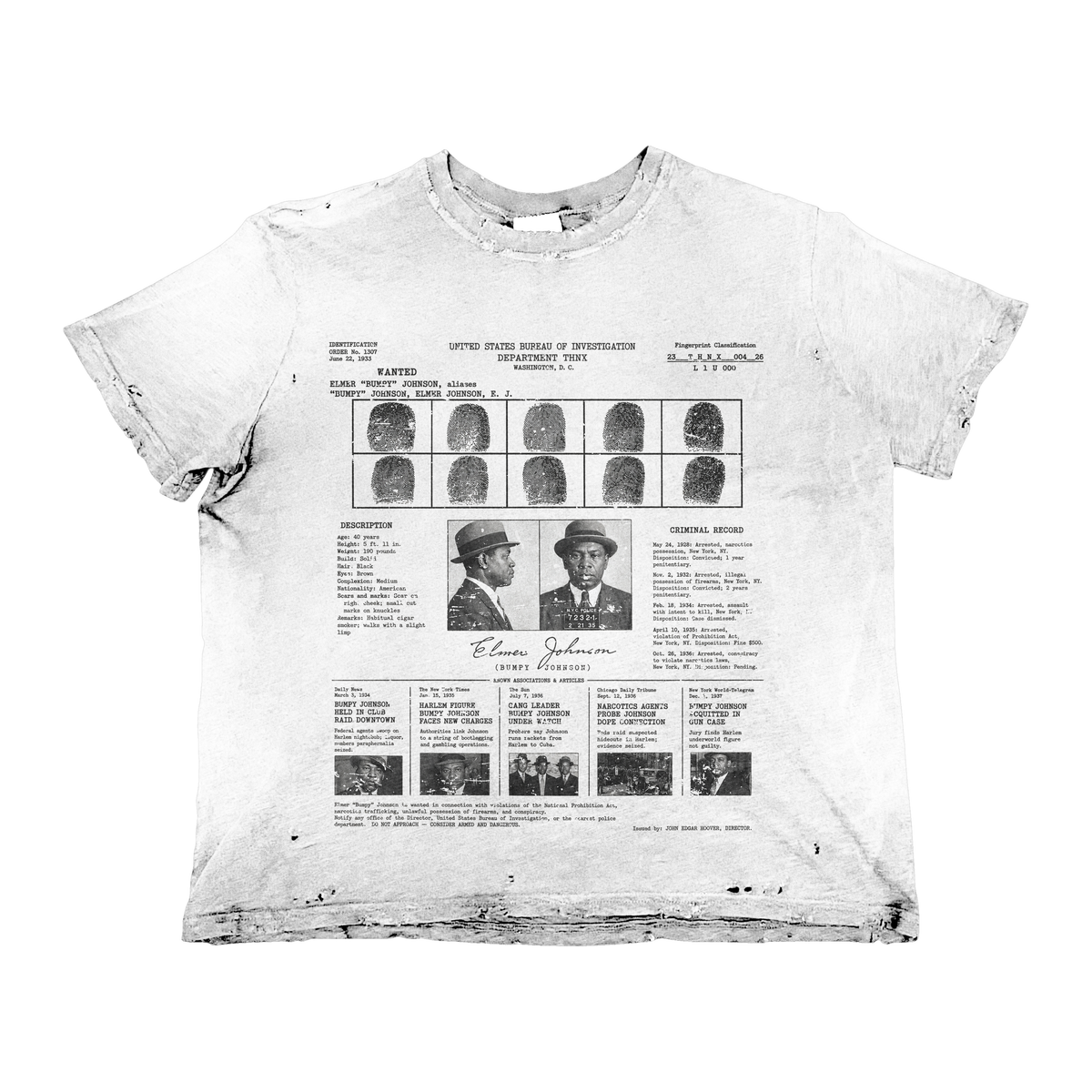 THNX DEPARTMENT TEE THNX FOR NOTHING