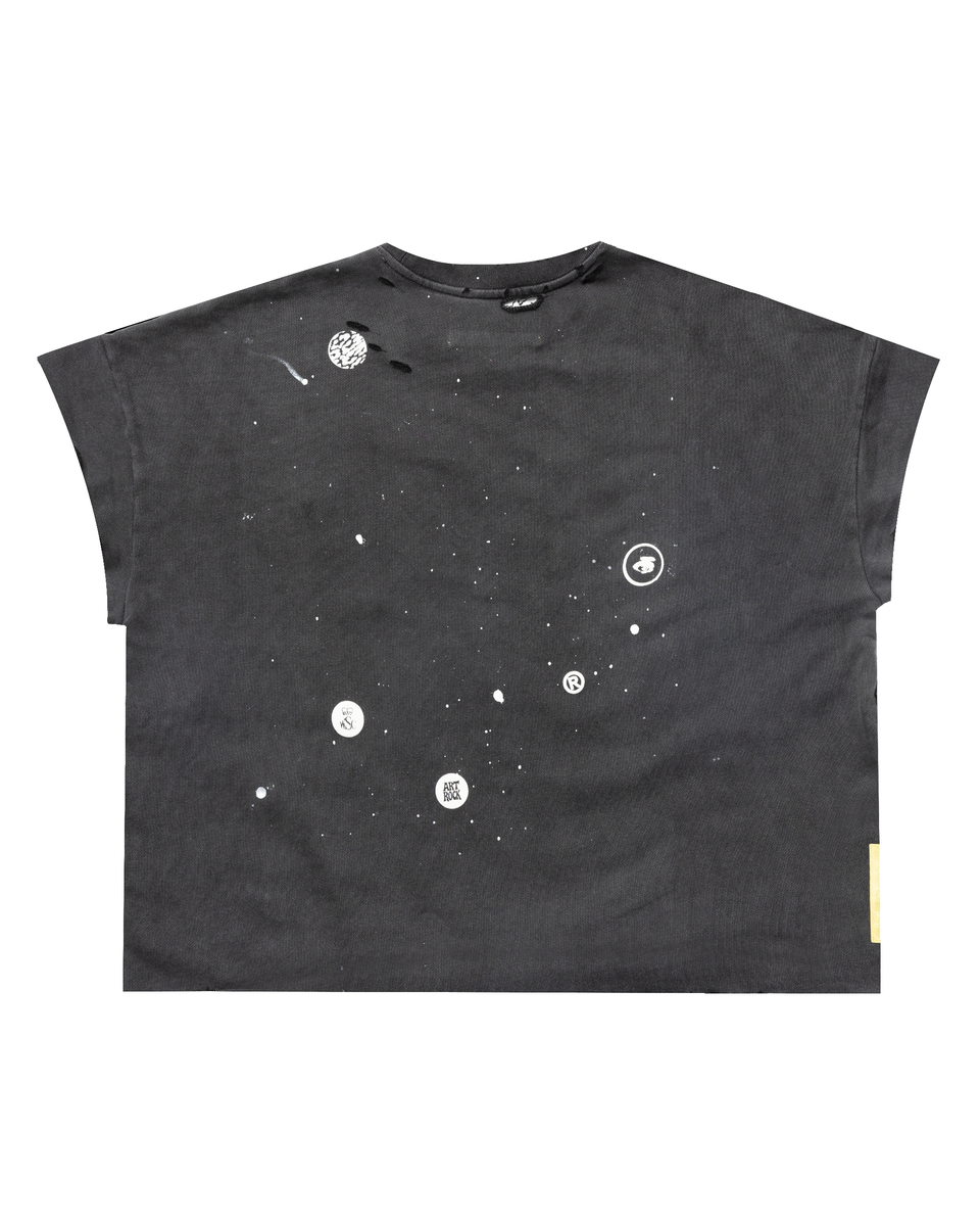 STUDDED HALF SLEEVE SWEATER W.S.C