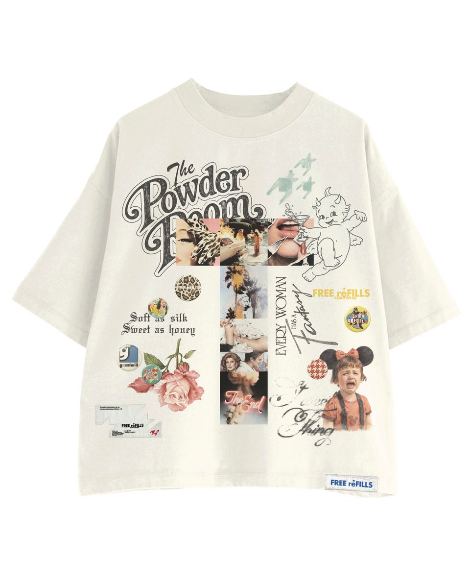 THE POWDER ROOM TEE FREE REFILLS