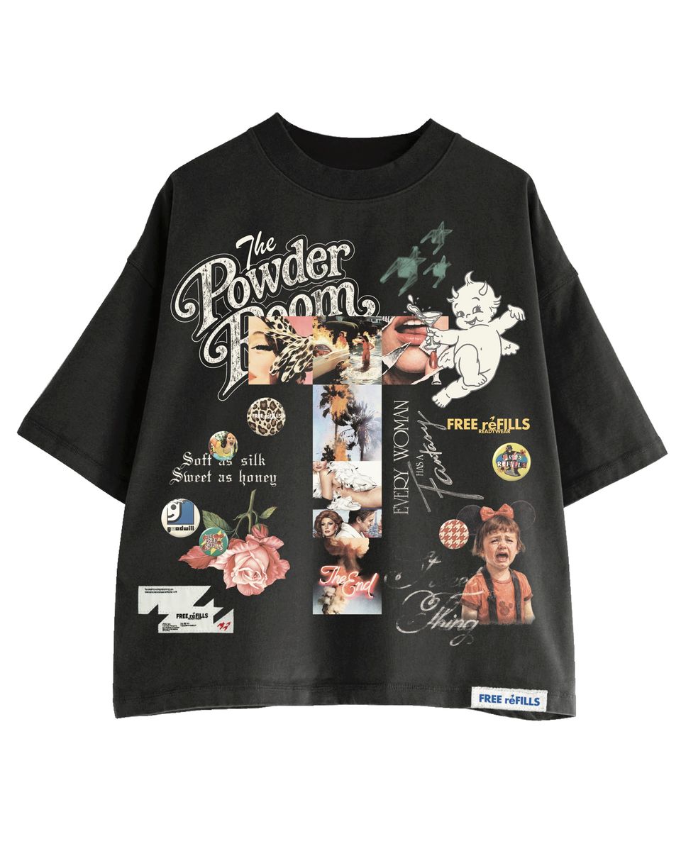 THE POWDER ROOM TEE FREE REFILLS