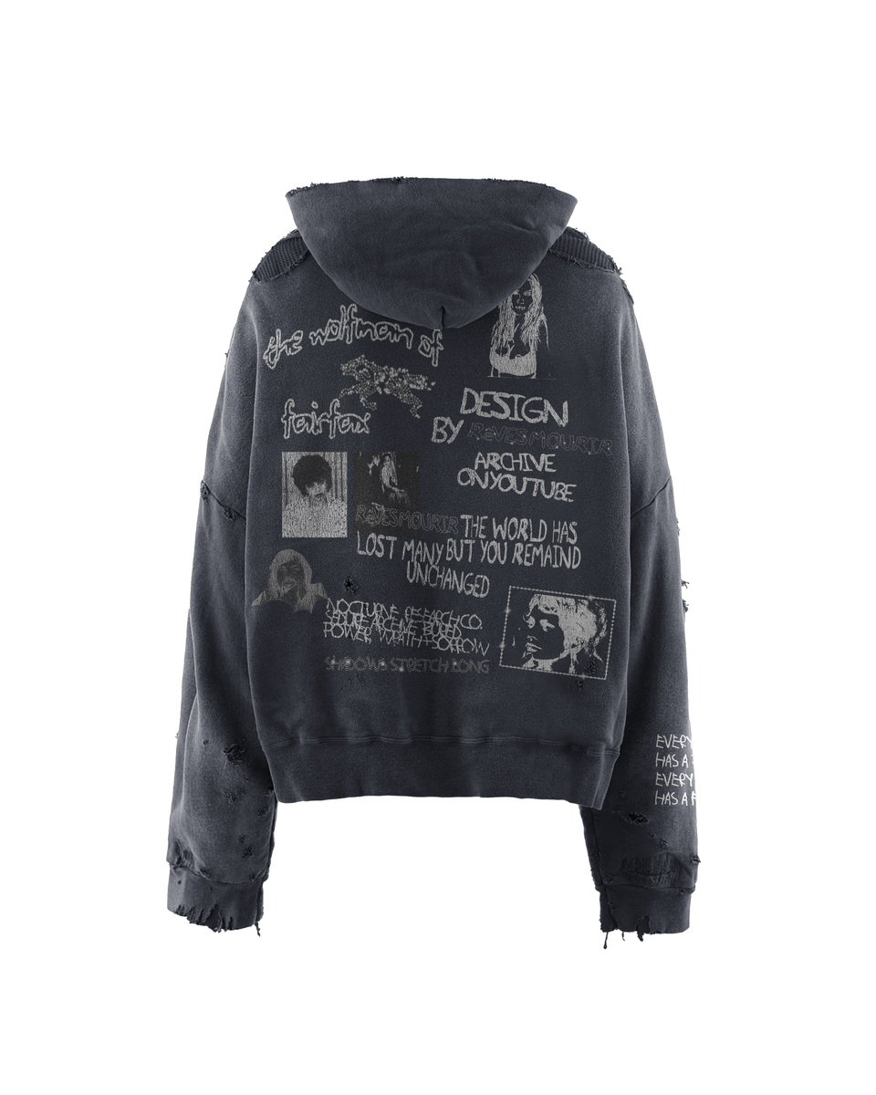 ANGELS FLY ZIP UP HOODIE REVES MOURIR